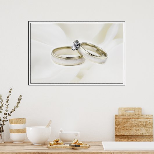 Weddenrennen op Satin Poster (Keuken)