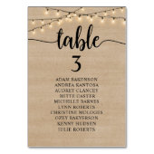 Weddenrennen, Rustic Kraft, gastenstoelagen Kaart (Achterkant)