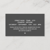 Weddenrennen, uitnodiging voor Ticket van de Parti Informatiekaartje (Achterkant)