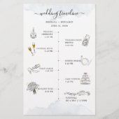 Weddenrenroute Moderne Icons-programmakaart Briefpapier (Voorkant)