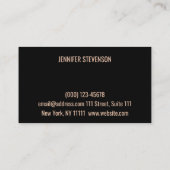 Weddensalon, bruiloft, verloving visitekaartje (Achterkant)