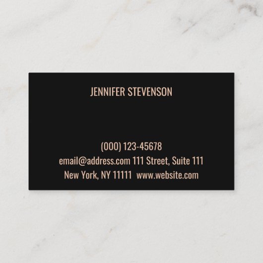 Weddensalon, bruiloft, verloving visitekaartje (Achterkant)