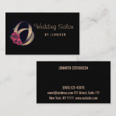 Weddensalon, bruiloft, verloving visitekaartje (Voorkant / Achterkant)