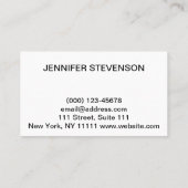 Weddensalon, bruiloft visitekaartje (Achterkant)