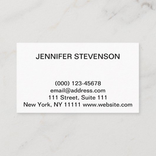 Weddensalon, bruiloft visitekaartje (Achterkant)