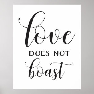 Weddenschap - 1 Corinthians 13 - Aisle Sign Poster