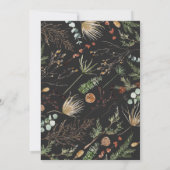 Weddenschap 1 foto waterverf botanische flora save the date (Achterkant)