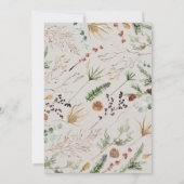 Weddenschap 1 waterverf botanische bloemen save the date (Achterkant)