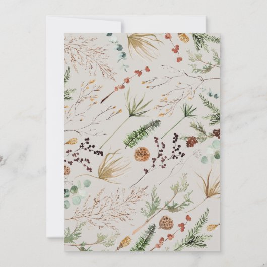 Weddenschap 1 waterverf botanische bloemen save the date (Achterkant)