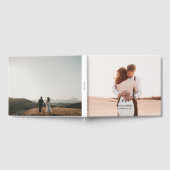 Weddenschap 2 Foto Memory Love Script Wedding Gastenboek (Volledig)