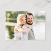 Weddenschap 2 QR RSVP - Details Foto Dusty Blue Informatiekaartje (Achterkant)