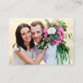 Weddenschap 2 QR RSVP Details Foto Hot Pink Informatiekaartje (Achterkant)