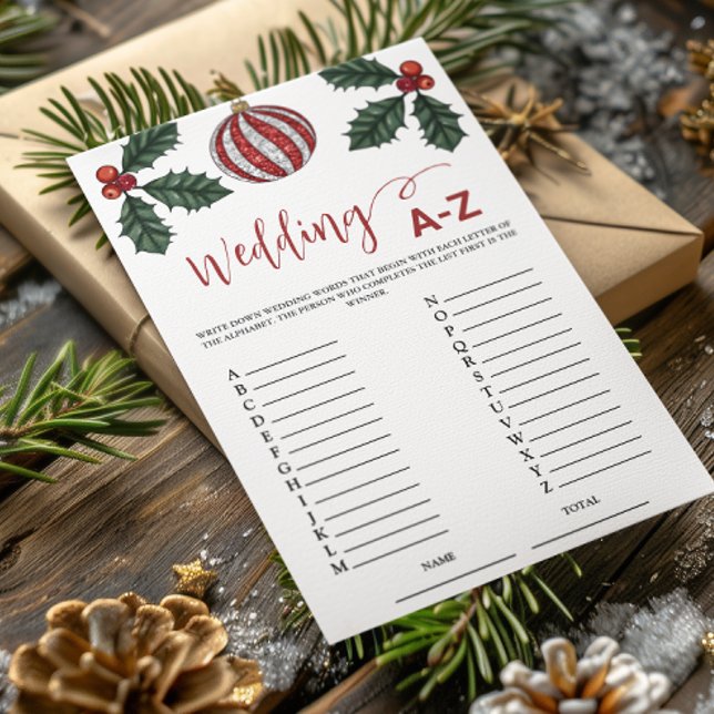 Weddenschap A-Z Winter Bridal Game (Creator heeft geüpload)