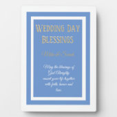 Weddenschap! Aangepaste zegening voor koppel Plaqu Fotoplaat (voorkant)