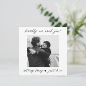 Weddenschap Aankondiging "Niets fancy gewoon liefd (Staand voorkant)