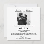 Weddenschap Aankondiging "Niets fancy gewoon liefd (Achterkant)