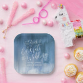 Weddenschap abstract blauw grijs bord (Feest)