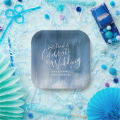 Weddenschap abstract blauw grijs bord (Feest)