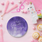 Weddenschap abstract ultraviolet paars bord (Feest)