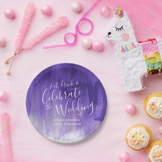 Weddenschap abstract ultraviolet paars bord (Feest)