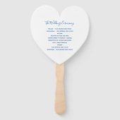 Weddenschap abstracte moderne kunst met blauw handwaaier (Achterkant)