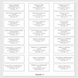Weddenschap Adresetiketten snijden vinylSticker Sticker