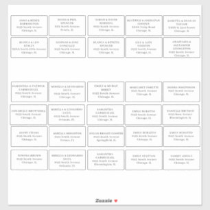 Weddenschap Adresetiketten snijden vinylSticker Sticker