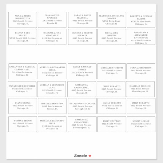 Weddenschap Adresetiketten snijden vinylSticker Sticker (Vel)