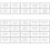 Weddenschap Adresetiketten snijden vinylSticker Sticker (Voorkant)