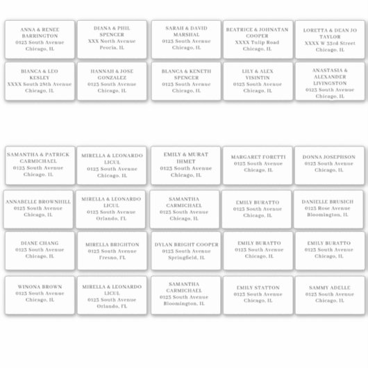 Weddenschap Adresetiketten snijden vinylSticker Sticker (Voorkant)
