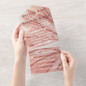 Weddenschap Alle N Eén Uitnodiging  in Roze (Afscheurbaar)