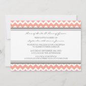 Weddenschap Alleen grijze koraal Chevron Kaart (Achterkant)