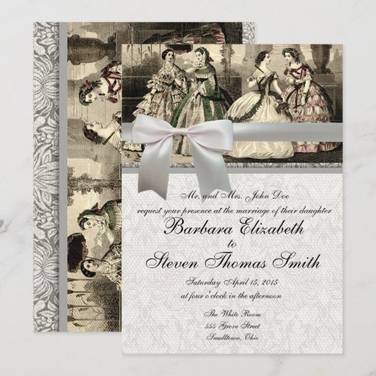 Weddenschap Antiek bride Kaart (Voorkant / Achterkant)