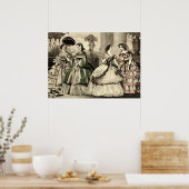 Weddenschap Antiek bride Poster (Keuken)