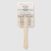 Weddenschap Arbor Beach Hand Fans Handwaaier (Achterkant)