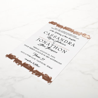 Weddenschap: Art Nouveau & Poem 11 Folie Uitnodiging