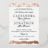 Weddenschap: Art Nouveau & Poem 11 Folie Uitnodiging (Voorkant)