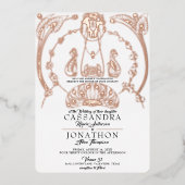 Weddenschap - Art Nouveau & Poem 12 Folie Uitnodiging (Voorkant)