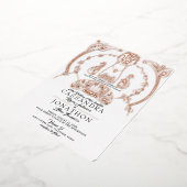 Weddenschap - Art Nouveau & Poem 12 Folie Uitnodiging (Gedraaid)