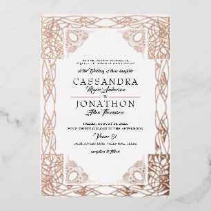 Weddenschap: Art Nouveau & Poem 22 Folie Uitnodiging