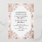 Weddenschap: Art Nouveau & Poem 22 Folie Uitnodiging (Voorkant)