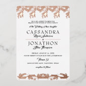 Weddenschap - Art Nouveau & Poem 5 Folie Uitnodiging (Voorkant)