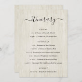 Weddenschap/Bachelorette Party/Birthday Itinerary Programmakaart (Voorkant / Achterkant)