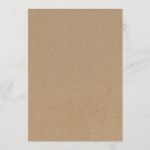 Weddenschap/Bachelorette Party/Birthday Itinerary Programmakaart (Achterkant)