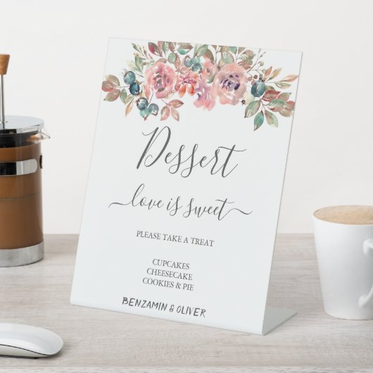 Weddenschap-balie Sweet Custom Dusty Reclamebord Met Voetstuk (Insitu)