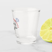 Weddenschap Baseball Logo Couples Name Shot Glass Shot Glas (Rechts)