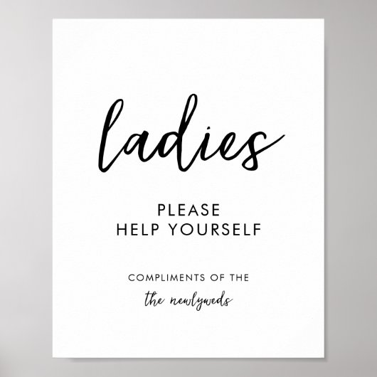 Weddenschap Bathroom Basket voor dames-bruiloft Poster (Voorkant)