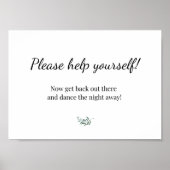 Weddenschap - Bathroom mandje Poster (Voorkant)