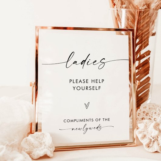 Weddenschap Bathroom | Minimale herroeping Poster