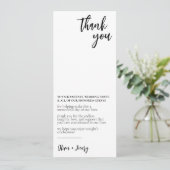 Weddenschap bedankt (Staand voorkant)